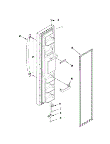 Freezer Door Parts parts for Kenmore Refrigerator 106.51113210 (10651113210, 106 51113210) from AppliancePartsPros.com