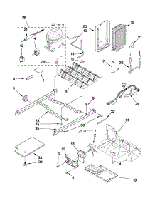 Unit Parts parts for Kenmore Refrigerator 106.51113210 (10651113210, 106 51113210) from AppliancePartsPros.com