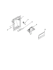 Dispenser Parts parts for Kenmore Refrigerator 106.51129210 (10651129210, 106 51129210) from AppliancePartsPros.com