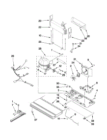 Unit Parts parts for Kenmore Refrigerator 596.69982011 (59669982011, 596 69982011) from AppliancePartsPros.com