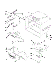 Freezer Liner Parts parts for Kenmore Refrigerator 596.69982011 (59669982011, 596 69982011) from AppliancePartsPros.com