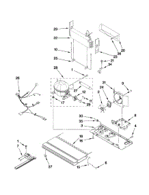 Unit Parts parts for Kenmore Refrigerator 596.69933012 (59669933012, 596 69933012) from AppliancePartsPros.com