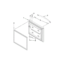 Freezer Door Parts parts for Kenmore Refrigerator 596.69969012 (59669969012, 596 69969012) from AppliancePartsPros.com