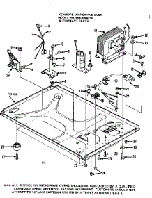 Microwave Parts parts for Kenmore Microwave 564.9988210 (5649988210, 564 9988210) from AppliancePartsPros.com