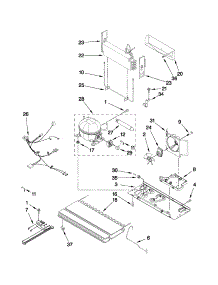 Unit Parts parts for Kenmore Refrigerator 596.69959012 (59669959012, 596 69959012) from AppliancePartsPros.com