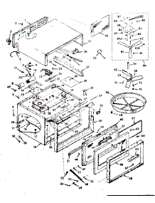 Oven Section parts for Kenmore Microwave 103.9927001 (1039927001, 103 9927001) from AppliancePartsPros.com