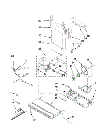 Unit Parts parts for Kenmore Refrigerator 596.69963012 (59669963012, 596 69963012) from AppliancePartsPros.com