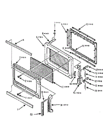 Door Parts parts for Kenmore Microwave 564.8737480 (5648737480, 564 8737480) from AppliancePartsPros.com