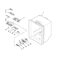 Refrigerator Liner Parts parts for Kenmore Refrigerator 596.69962012 (59669962012, 596 69962012) from AppliancePartsPros.com