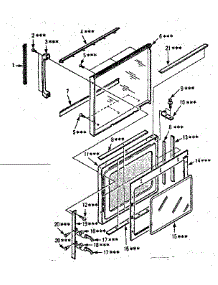 Door Parts parts for Kenmore Microwave 564.8773681 (5648773681, 564 8773681) from AppliancePartsPros.com