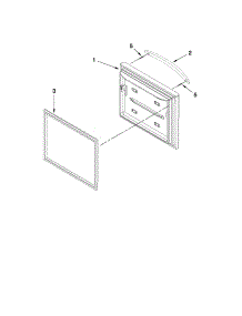 Freezer Door Parts parts for Kenmore Refrigerator 596.72003014 (59672003014, 596 72003014) from AppliancePartsPros.com