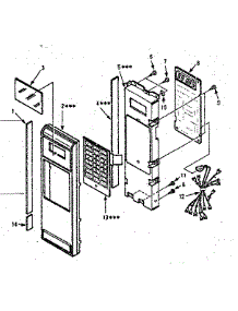 Control Panel Parts parts for Kenmore Microwave 564.8773681 (5648773681, 564 8773681) from AppliancePartsPros.com