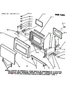 Door Parts parts for Kenmore Microwave 564.9937711 (5649937711, 564 9937711) from AppliancePartsPros.com