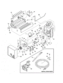 Ice Maker parts for Kenmore Refrigerator 253.71762017 (25371762017, 253 71762017) from AppliancePartsPros.com