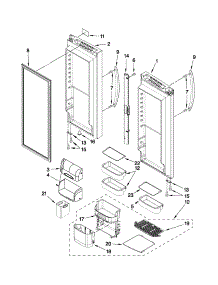 Refrigerator Door Parts parts for Kenmore Refrigerator 596.79533015 (59679533015, 596 79533015) from AppliancePartsPros.com