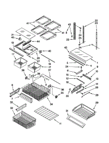 Shelf Parts parts for Kenmore Refrigerator 596.79329011 (59679329011, 596 79329011) from AppliancePartsPros.com