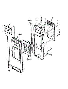 Control Panel Parts parts for Kenmore Microwave 564.8804180 (5648804180, 564 8804180) from AppliancePartsPros.com