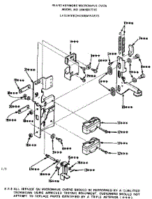 Door Parts parts for Kenmore Microwave 564.9917710 (5649917710, 564 9917710) from AppliancePartsPros.com