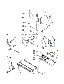 Unit Parts parts for Kenmore Refrigerator 596.79229012 (59679229012, 596 79229012) from AppliancePartsPros.com