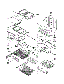 Shelf Parts parts for Kenmore Refrigerator 596.79229012 (59679229012, 596 79229012) from AppliancePartsPros.com