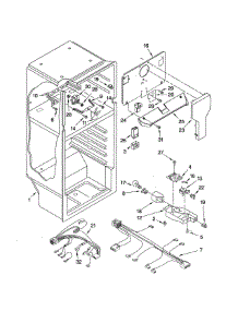 Liner parts for Kenmore Refrigerator 106.60933901 (10660933901, 106 60933901) from AppliancePartsPros.com