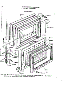 Door Parts parts for Kenmore Microwave 564.8858410 (5648858410, 564 8858410) from AppliancePartsPros.com