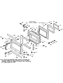 Door Parts parts for Kenmore Microwave 564.9907610 (5649907610, 564 9907610) from AppliancePartsPros.com