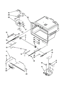 Freezer Liner Parts parts for Kenmore Refrigerator 596.79543015 (59679543015, 596 79543015) from AppliancePartsPros.com