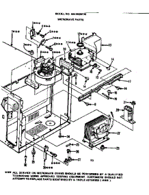Microwave Parts parts for Kenmore Microwave 564.9928110 (5649928110, 564 9928110) from AppliancePartsPros.com