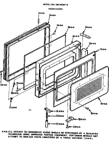 Door Parts parts for Kenmore Microwave 564.9928110 (5649928110, 564 9928110) from AppliancePartsPros.com