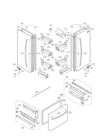 Door Parts parts for Kenmore Refrigerator 795.71304012 (79571304012, 795 71304012) from AppliancePartsPros.com