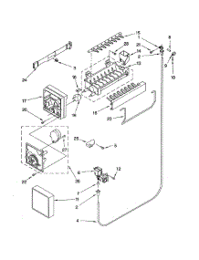 Icemaker parts for Kenmore Refrigerator 106.70934901 (10670934901, 106 70934901) from AppliancePartsPros.com