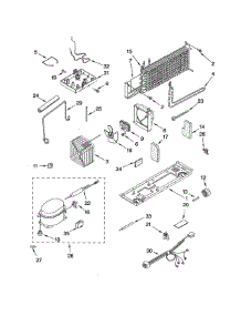 Unit parts for Kenmore Refrigerator 106.70933901 (10670933901, 106 70933901) from AppliancePartsPros.com