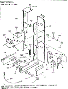 Door Catch Section parts for Kenmore Microwave 103.9877811 (1039877811, 103 9877811) from AppliancePartsPros.com