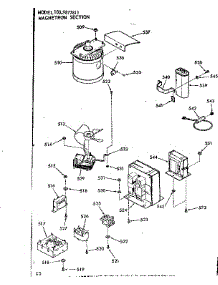 Magnetron Section parts for Kenmore Microwave 103.9877811 (1039877811, 103 9877811) from AppliancePartsPros.com