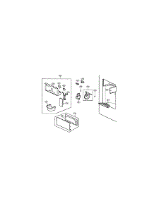 Dispenser Parts parts for Kenmore Refrigerator 795.72034111 (79572034111, 795 72034111) from AppliancePartsPros.com