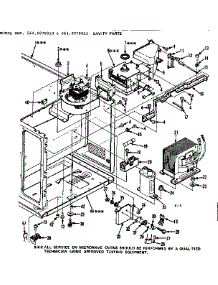 Cavity Parts parts for Kenmore Microwave 564.9978010 (5649978010, 564 9978010) from AppliancePartsPros.com
