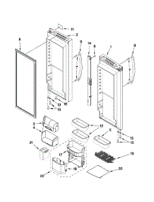 Refrigerator Door Parts parts for Kenmore Refrigerator 596.79523013 (59679523013, 596 79523013) from AppliancePartsPros.com