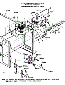 Switches And Microwave Parts parts for Kenmore Microwave 564.9948210 (5649948210, 564 9948210) from AppliancePartsPros.com