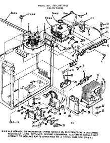 Cavity Parts parts for Kenmore Microwave 564.9977911 (5649977911, 564 9977911) from AppliancePartsPros.com
