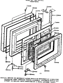 Door Parts parts for Kenmore Microwave 564.9977911 (5649977911, 564 9977911) from AppliancePartsPros.com