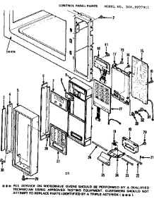 Control Panel Parts parts for Kenmore Microwave 564.9977911 (5649977911, 564 9977911) from AppliancePartsPros.com