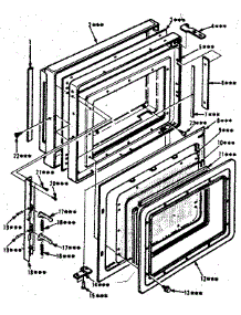Door Parts parts for Kenmore Microwave 564.8998600 (5648998600, 564 8998600) from AppliancePartsPros.com