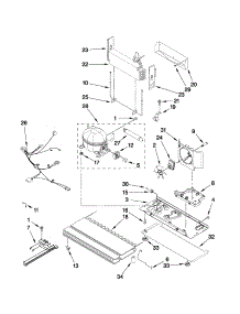 Unit Parts parts for Kenmore Refrigerator 596.79513013 (59679513013, 596 79513013) from AppliancePartsPros.com