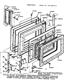 Door Parts parts for Kenmore Microwave 564.9987910 (5649987910, 564 9987910) from AppliancePartsPros.com