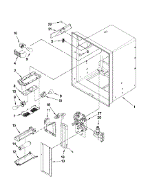 Refrigerator Liner Parts parts for Kenmore Refrigerator 596.79543014 (59679543014, 596 79543014) from AppliancePartsPros.com