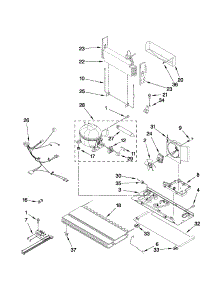Unit Parts parts for Kenmore Refrigerator 596.79543014 (59679543014, 596 79543014) from AppliancePartsPros.com