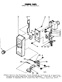 Control Parts parts for Kenmore Microwave 564.9917610 (5649917610, 564 9917610) from AppliancePartsPros.com