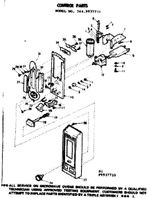 Control Parts parts for Kenmore Microwave 564.9937710 (5649937710, 564 9937710) from AppliancePartsPros.com