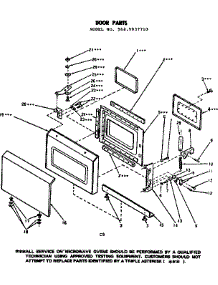 Door Parts parts for Kenmore Microwave 564.9937710 (5649937710, 564 9937710) from AppliancePartsPros.com